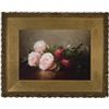 Image 1 : Anna Eliza Hardy - Three Pink Roses, Two Pink Rosebuds, and Two Red Roses Beside a Glass Bowl