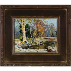 Alfred Hutty - River Landscape, Autumn