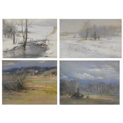 William Partridge Burpee - A Quartet of Seasonal Landscapes