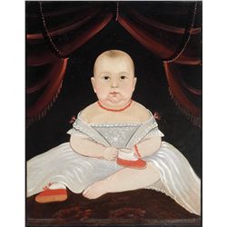 William Mathew Prior - Portrait of a Baby with Red Booties