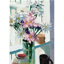 Alfred Chadbourn - Flowers on Studio Window