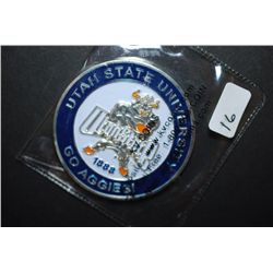 Utah State University Aggies Military Challenge Coin; AFROTC Det 860; Integrity First Service Before