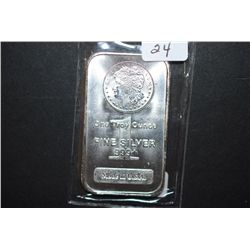 Made In U.S.A. Silver Ingot; 999+ Fine Silver 1 Oz.; EST. $40-50
