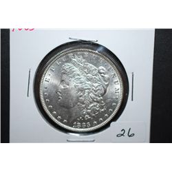 1883 US Silver Morgan $1; BU; EST. $45-55