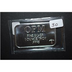 Ohio Precious Metals, LLC Silver Ingot From Recycled Sources; .9995 Fine Silver 1 Oz.; EST. $40-50