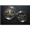 Image 2 : 1986-S US Liberty Commemorative Two-Coin Proof Set In Velvet Box; Ellis Island Silver $1 & Nation Of