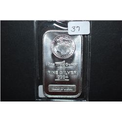 Made In U.S.A. Silver Ingot; 999+ Fine Silver 1 Oz.; EST. $40-50