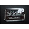 Image 1 : American Precious Metals Exchange Silver Ingot; .999 Fine Silver 1 Oz.; EST. $40-50
