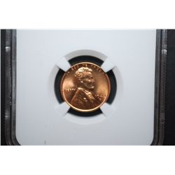 1942-D US Lincoln Wheat Back Penny; NGC Graded MS66 RD; EST. $20-25