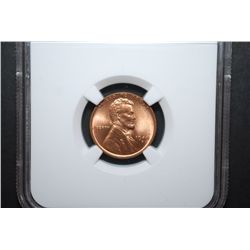 1944-D US Lincoln Wheat Back Penny; NGC Graded MS66 RD; EST. $20-25