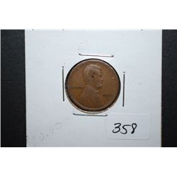 1911-S US Lincoln Wheat Back Penny; F; EST. $30-35
