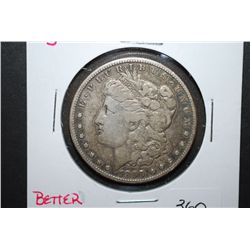 1899-S US Silver Morgan $1; Better Date; EST. $50-75