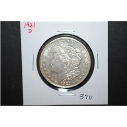 1921-D US Silver Morgan $1; EST. $35-45