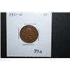 Image 1 : 1911-D US Lincoln Wheat Back Penny; VF; EST. $10-15