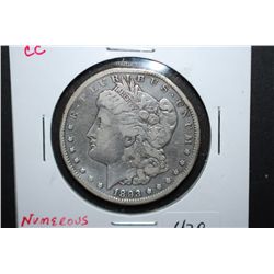 1893-CC US Silver Morgan $1; Numerous Problems; EST. $200-500