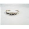 Image 1 : Sterling Silver & Onyx Native American Cuff Bracelet