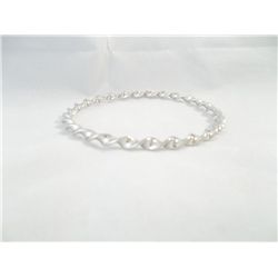 Sterling Silver Twisted Bangle Bracelet
