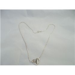 Sterling silver Heart Made in Italy, Signed HL