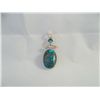 Image 1 : Sterling silver & turquoise pendant
