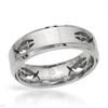 Image 1 : Men's Titanium Fish cross ring