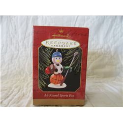Vintage Hallmark Keepsake Ornament All-Round Sports Fan  NIB