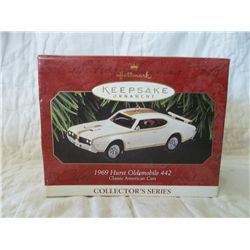 Vintage Hallmark Keepsake Ornament Collector Series 1969 Hurst Oldsmobile NIB
