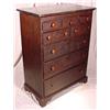 Image 1 : Lot 014A: Bracket Base Tall Chest, Ca. 1790