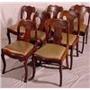 Image 1 : Lot 016: Seven (7) Mahog. Dining Chairs, Ca. 1850