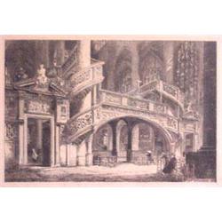 Lot 023: "M. Toussant" Signed Engraving, Dated 1880