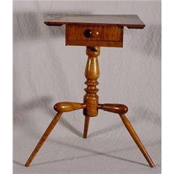 Lot 028: Unusual Tripod Candle Stand, Ca. 1880