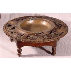 Lot 029: Carved Victorian Brazier, Ca. 1850