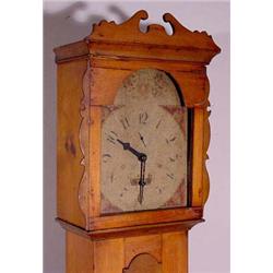 Lot 029A: "Silas Hoadley" Tall Case Clock, Ca. 1820