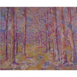 Lot 037:  H.N. Hooven  Signed O/B Painting, Landscape