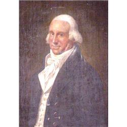 Lot 040A: Pair of Folk Art Portraits, Ca. 1775