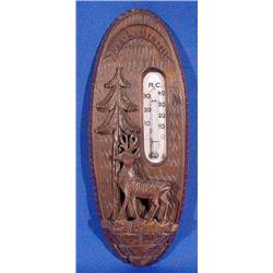 Lot 043: Black Forest Thermometer, Ca. 1900