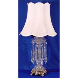 Lot 051: Pressed Glass Decorator Lamp, Ca. 1950