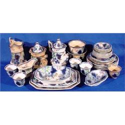 Lot 052: "Gaudy Welsh" Dinner Service, 35 Pc., Ca. 1830