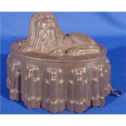 Lot 053: Figural Lion Pudding Mold, Ca. 1800