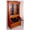 Image 2 : Lot 057_B: Victorian Walnut Secretary Bookcase