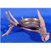 Image 1 : Lot 063: Brass Ash Tray, Deer Motif, Ca. 1900