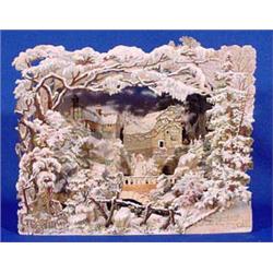 Lot 070: Raphael Tuck Christmas Pop-up Diorama, Ca. 1900
