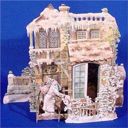 Lot 073: Raphael Tuck Pop-up Christmas House, Ca. 1900