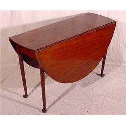 Lot 102_A: Swing Leg Drop Leaf Table, Ca. 1900