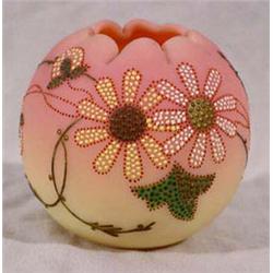 Lot 112: Webb Burmese Rose Bowl, Ca. 1890