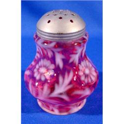 Lot 157: Cranberry Sugar Shaker, Ca. 1890