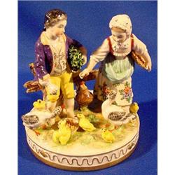 Lot 162: Porcelain Figural Group, Ca. 1920