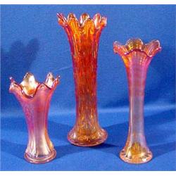 Lot 173: Fenton Panelled Diamonds & Bows Vase