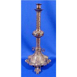 Lot 181: Bronze Single Candle Holder, Ca. 1900