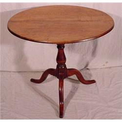 Lot 182: Tilt Top Tripod Table, 19th C.