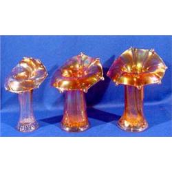 Lot 183: Carnival Glass Vases